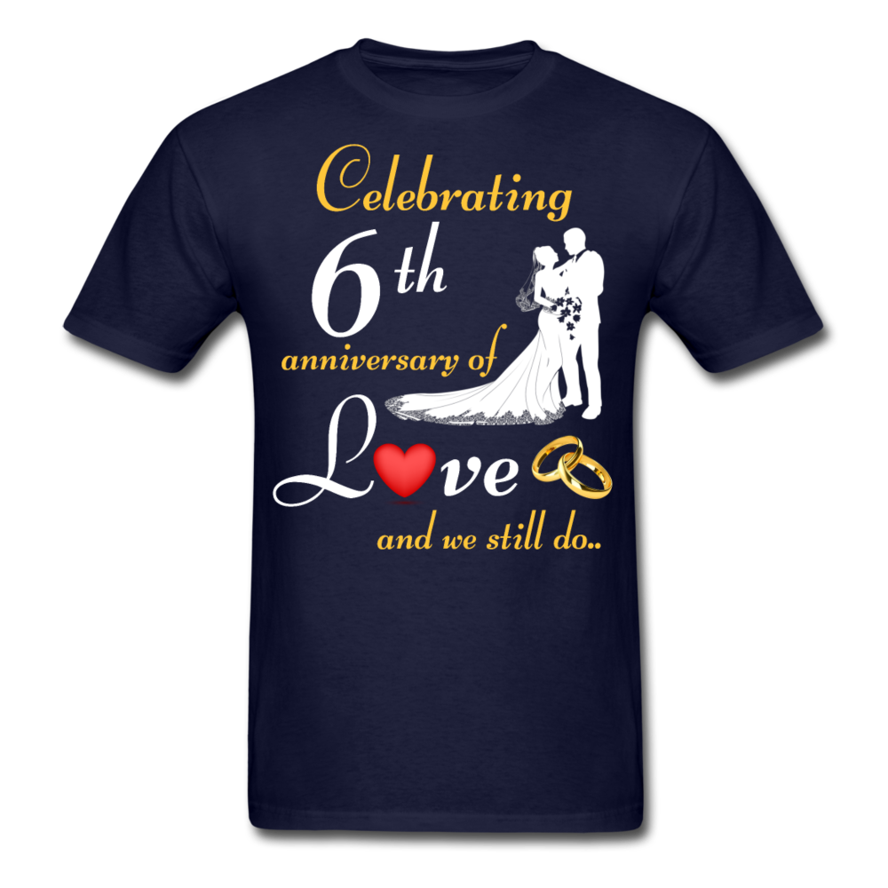 6TH ANNIVERSARY COUPLE SHIRT - navy