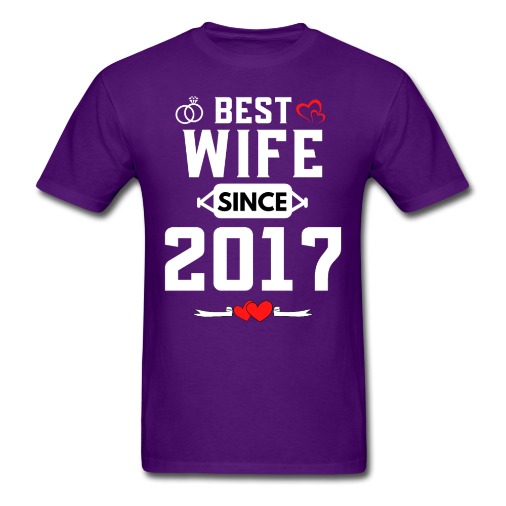 BEST WIFE 2017 UNISEX SHIRT - purple