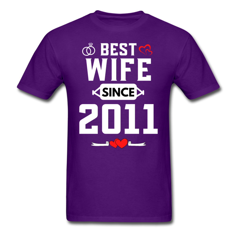 BEST WIFE 2011 UNISEX SHIRT - purple