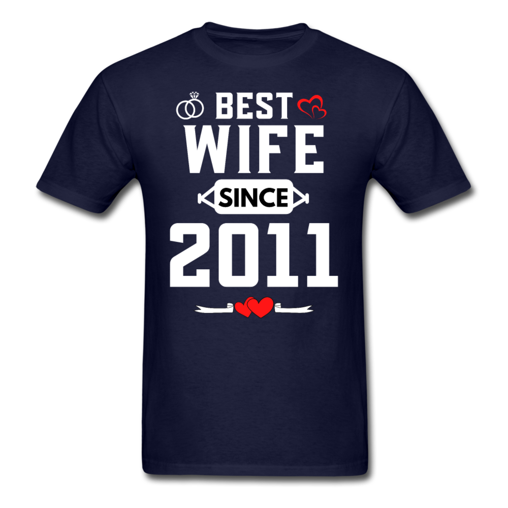 BEST WIFE 2011 UNISEX SHIRT - navy