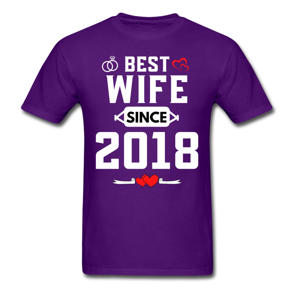 BEST WIFE 2018 UNISEX SHIRT - purple
