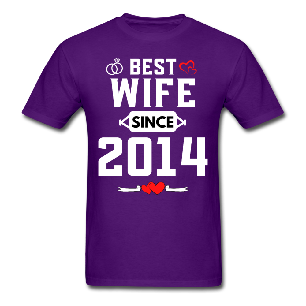 BEST WIFE 2014 UNISEX SHIRT - purple