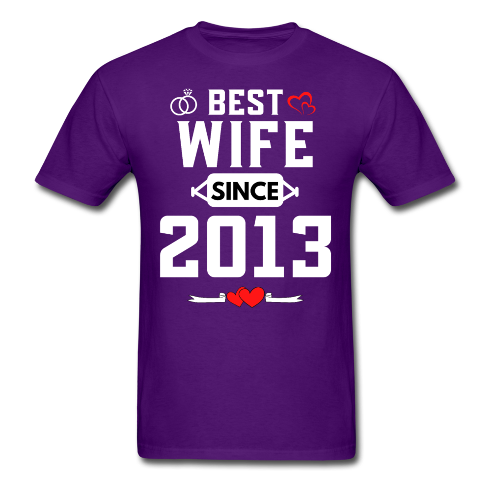BEST WIFE 2013 UNISEX SHIRT - purple