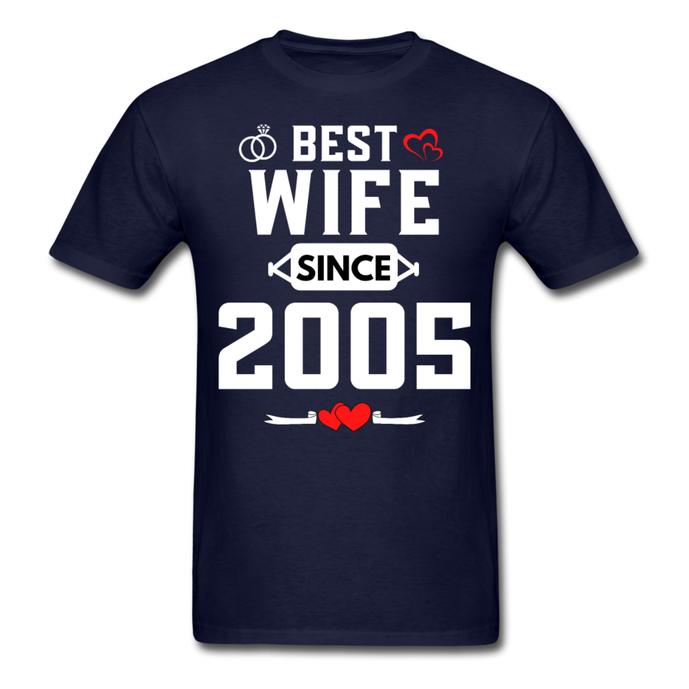 BEST WIFE 2005 UNISEX SHIRT - navy