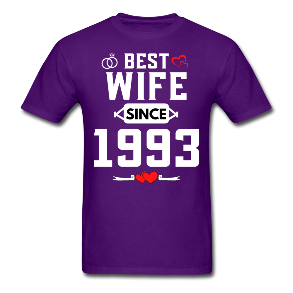 BEST WIFE 1993 UNISEX SHIRT - purple