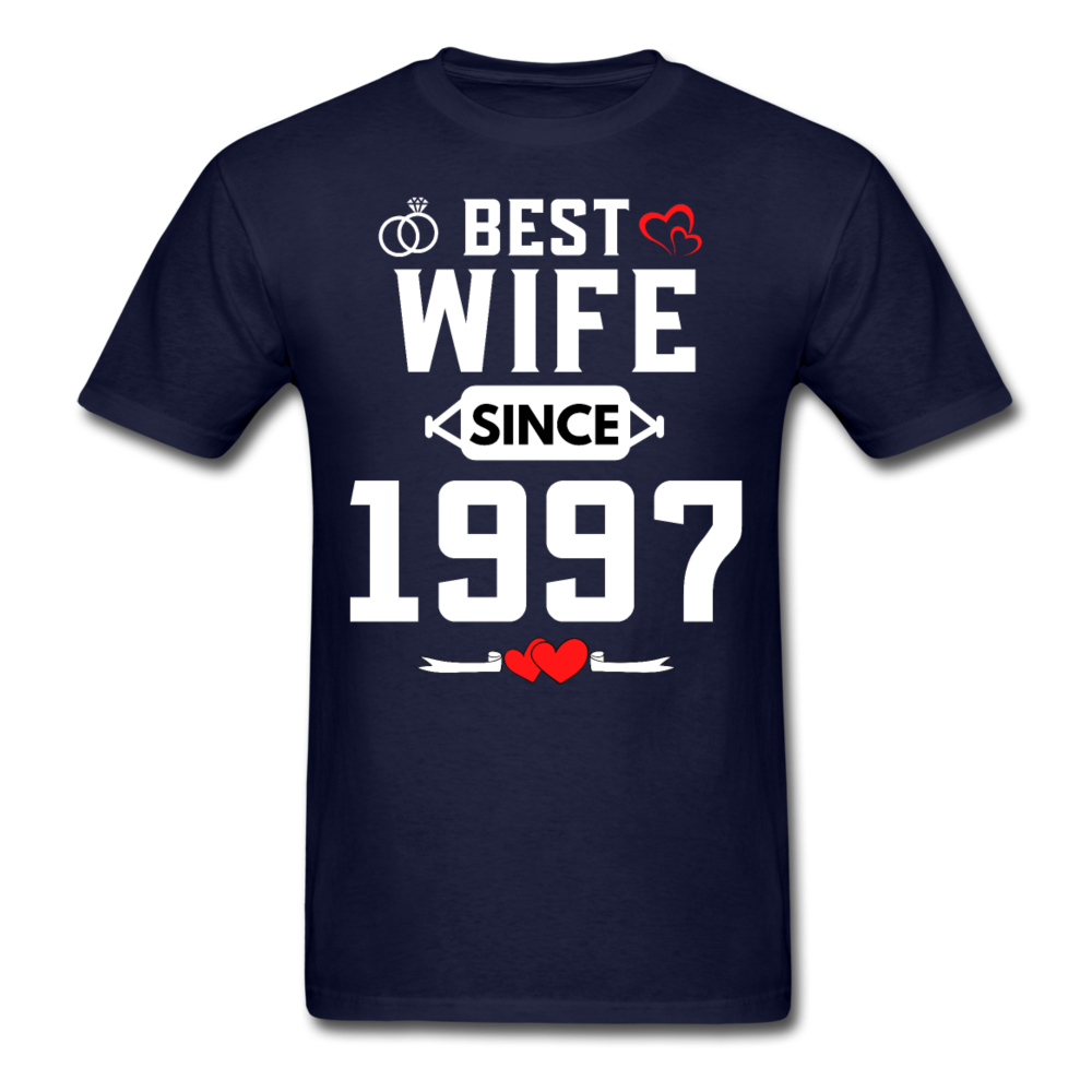 BEST WIFE 1997 UNISEX SHIRT - navy