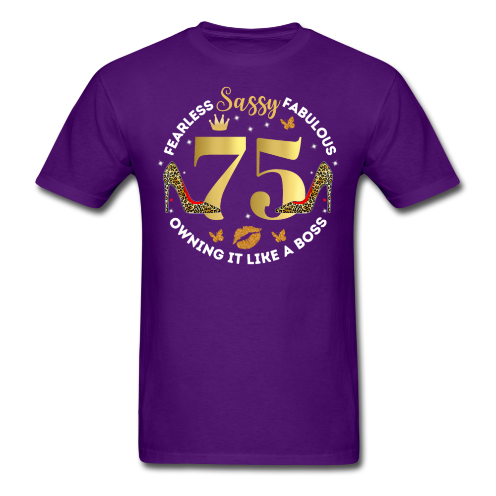 SASSY 75 UNISEX SHIRT - purple