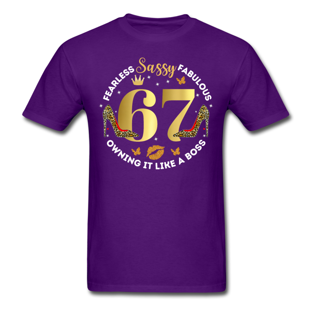 SASSY 67 UNISEX SHIRT - purple