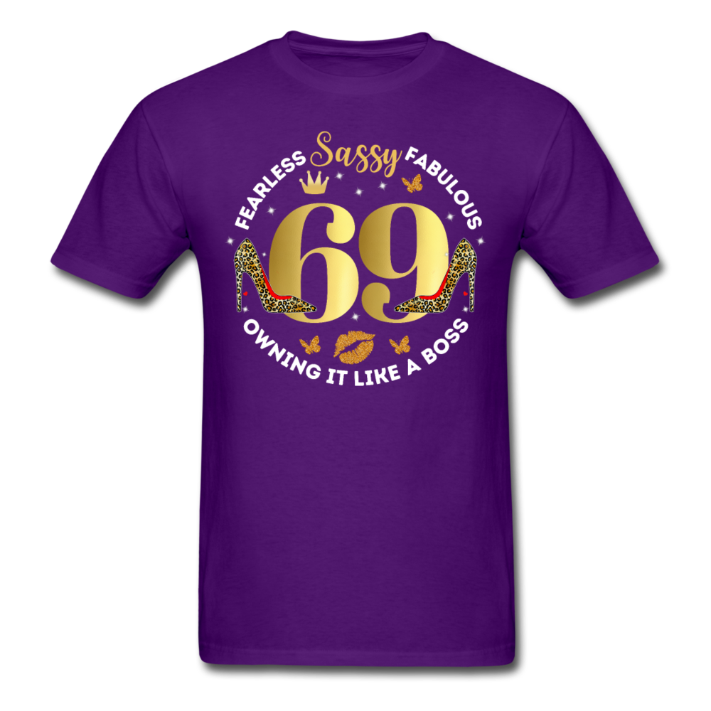 SASSY 69 UNISEX SHIRT - purple