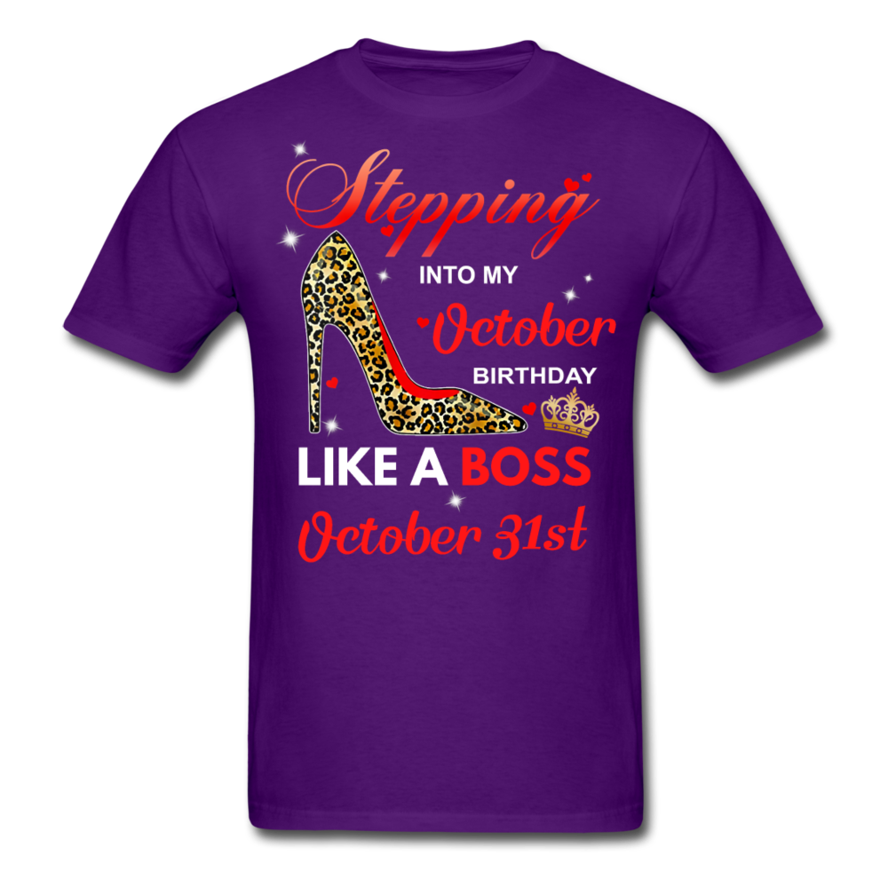 BOSS 31ST OCTOBER UNISEX SHIRT - purple