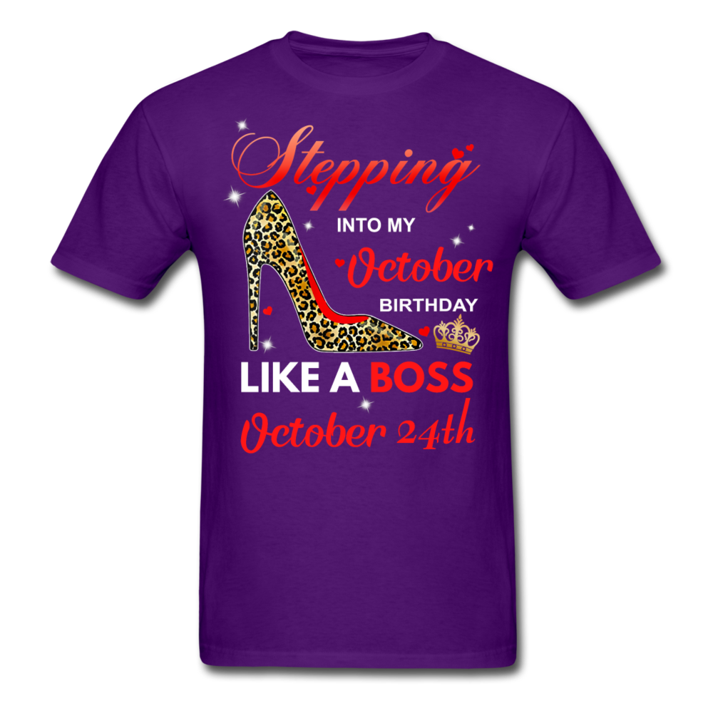 BOSS 24TH OCTOBER UNISEX SHIRT - purple