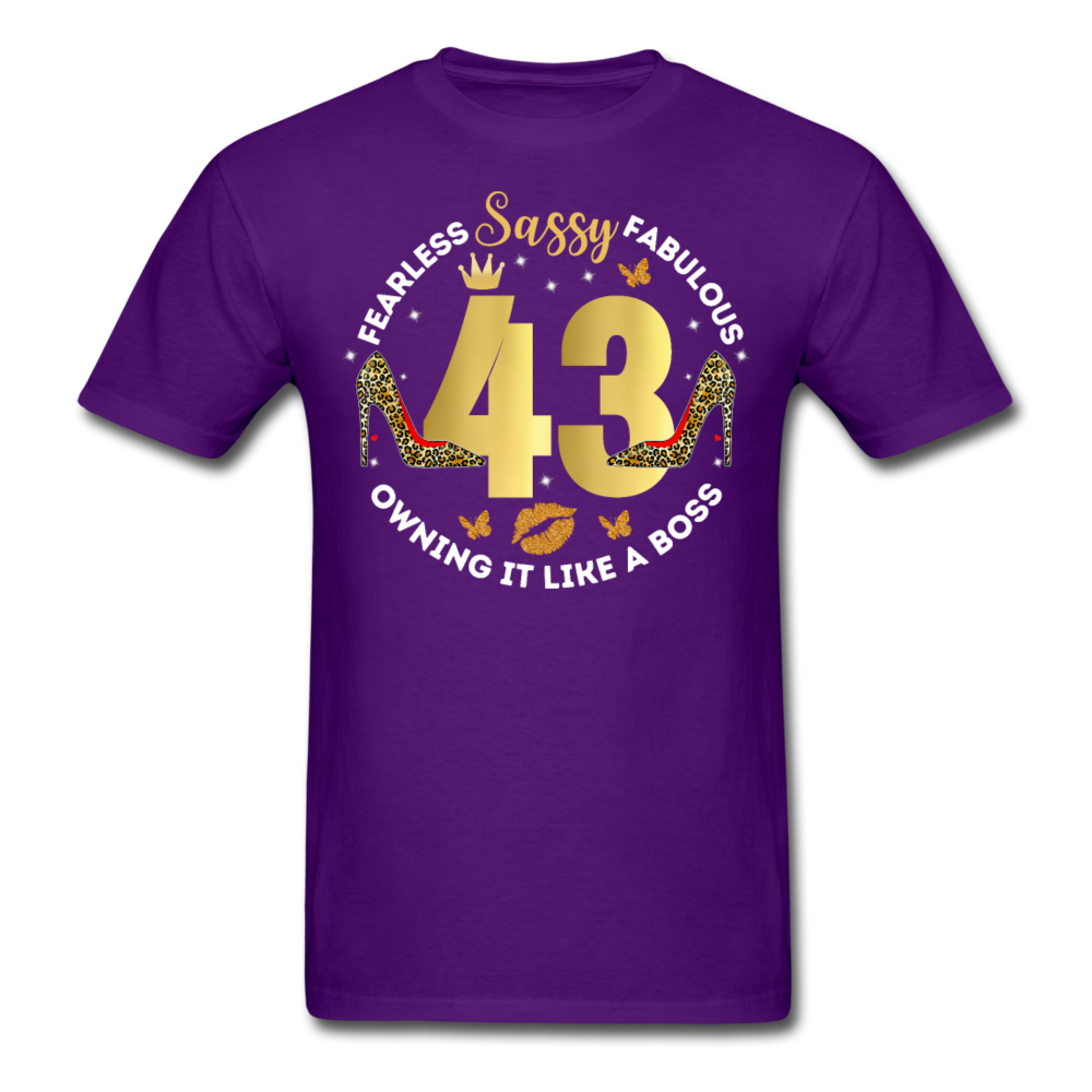 SASSY 43 UNISEX SHIRT - purple