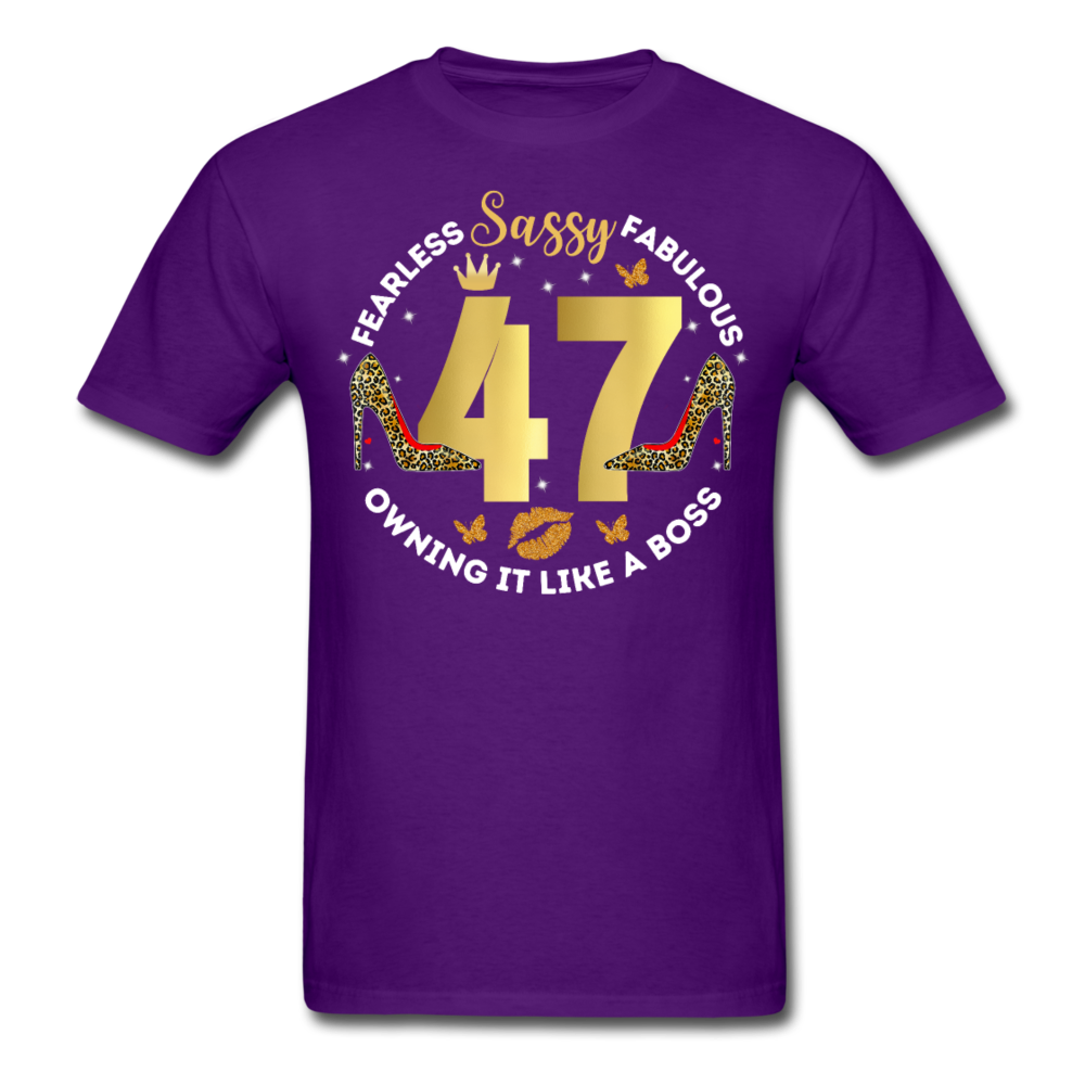 SASSY 47 UNISEX SHIRT - purple