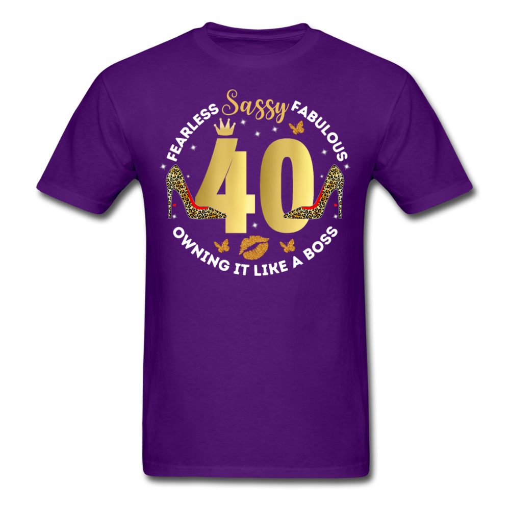 SASSY 40 UNISEX SHIRT - purple