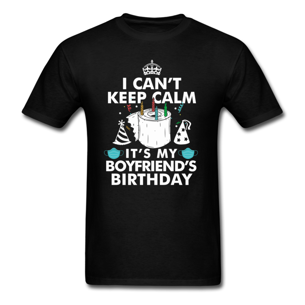 BOYFRIENDS BIRTHDAY UNISEX SHIRT - black