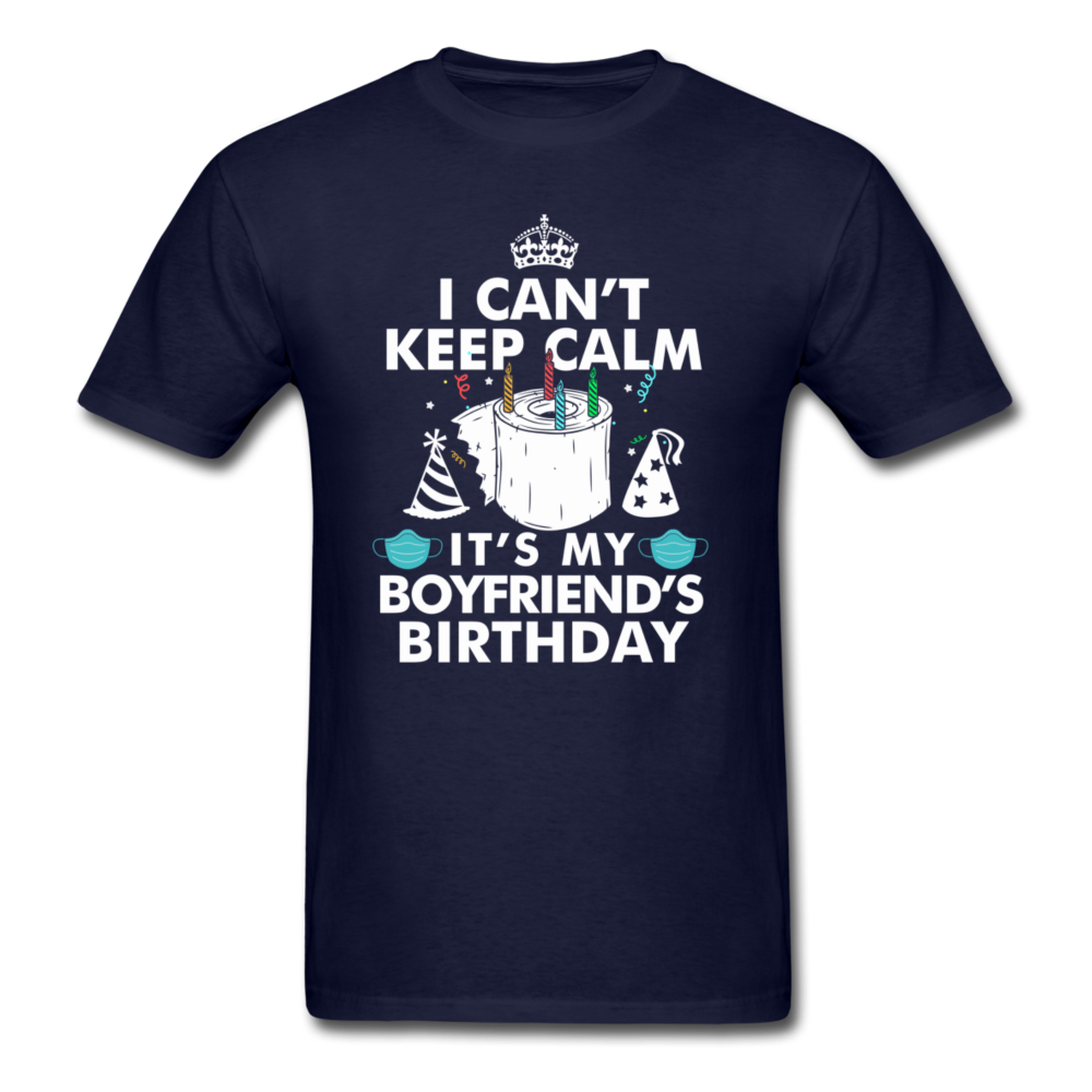 BOYFRIENDS BIRTHDAY UNISEX SHIRT - navy