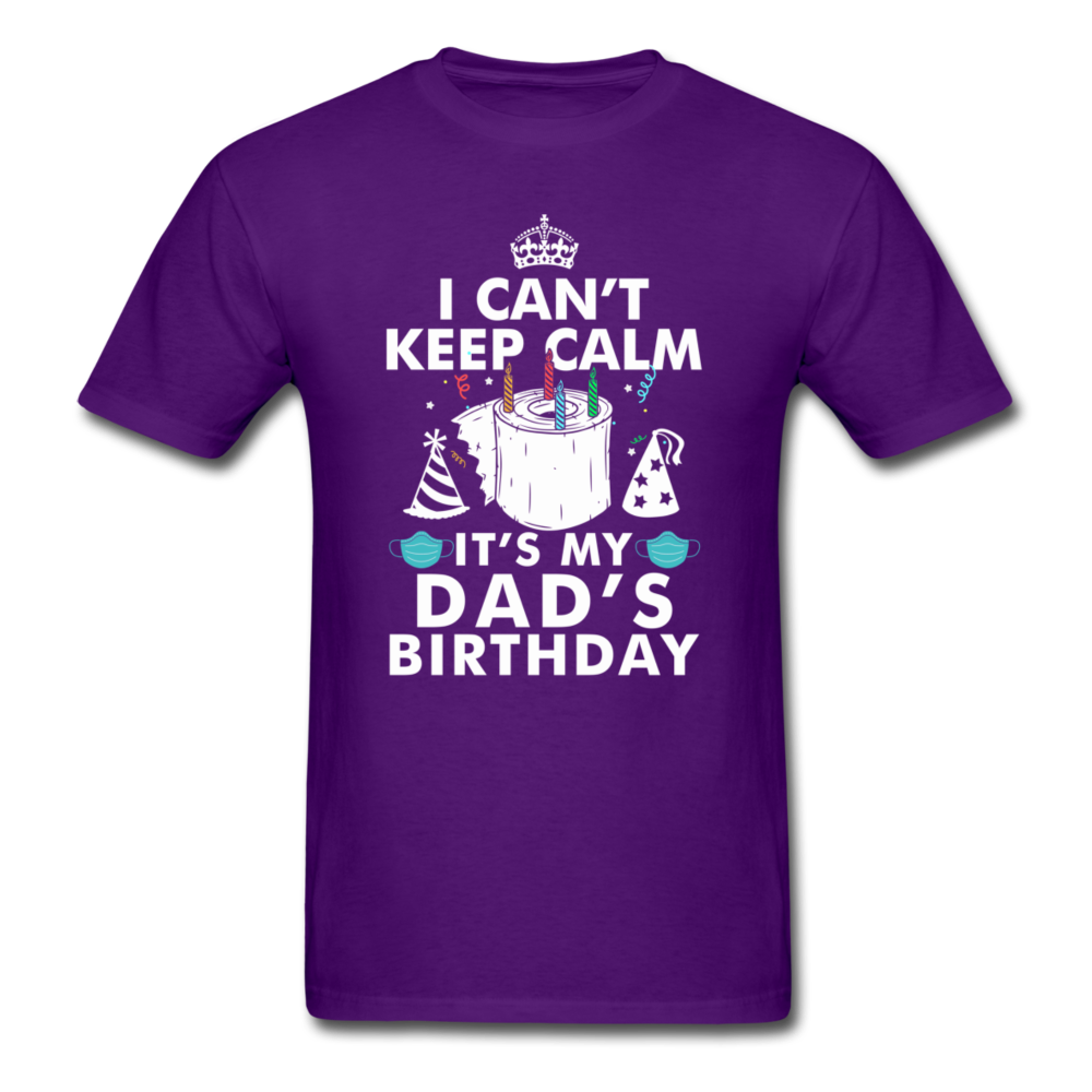 DADS BIRTHDAY UNISEX SHIRT - purple
