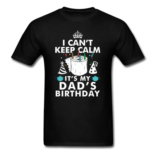 DADS BIRTHDAY UNISEX SHIRT - black