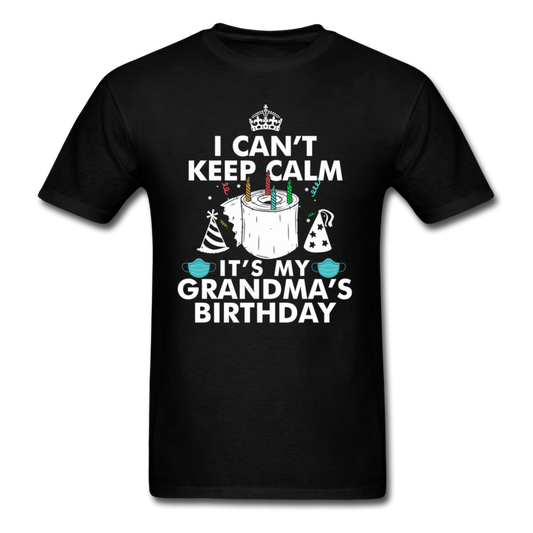 GRANDMAS BIRTHDAY UNISEX SHIRT - black