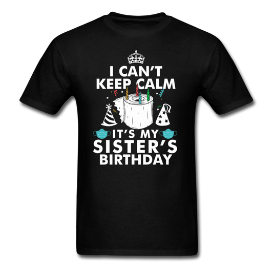 SISTERS BIRTHDAY UNISEX SHIRT - black