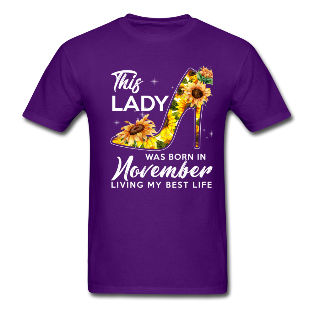 NOVEMBER LADY UNISEX SHIRT - purple