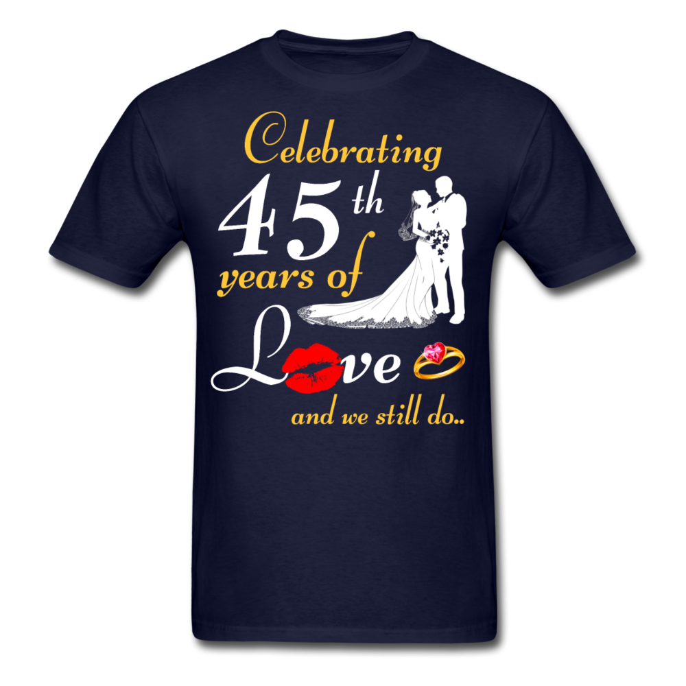 45TH ANNIVERSARY UNISEX SHIRT - navy