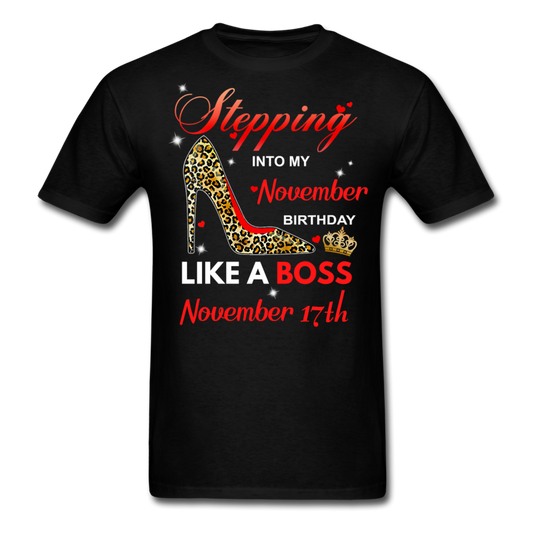 BOSS 17TH NOVEMBER UNISEX SHIRT - black