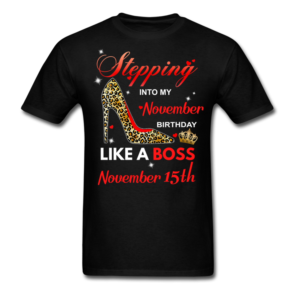 BOSS 15TH NOVEMBER UNISEX SHIRT - black