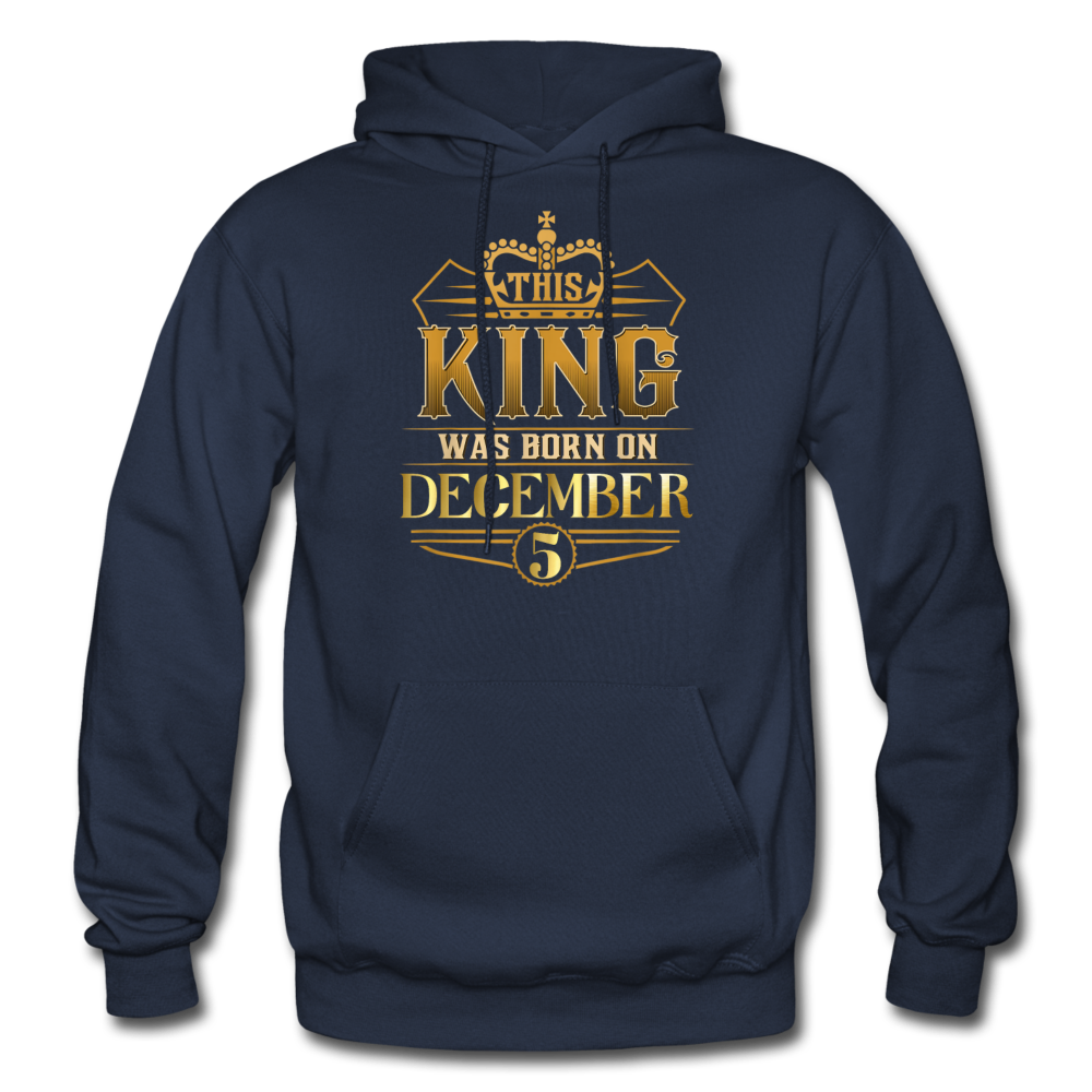 KING 5 DECEMBER HOODIE - navy