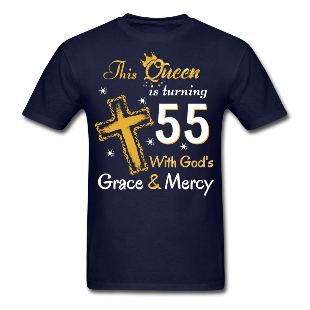 QUEEN 55 MERCY UNISEX SHIRT - navy