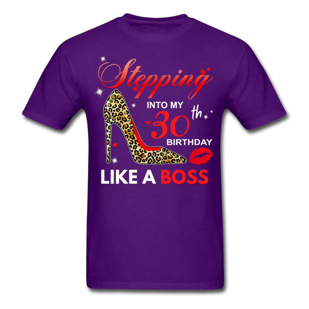 STEPPING BOSS 30 UNISEX SHIRT - purple