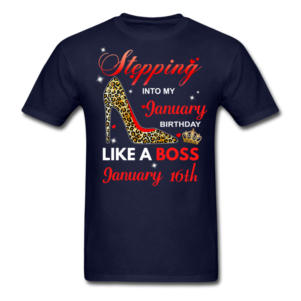 BOSS 16TH JANUARY UNISEX SHIRT - navy