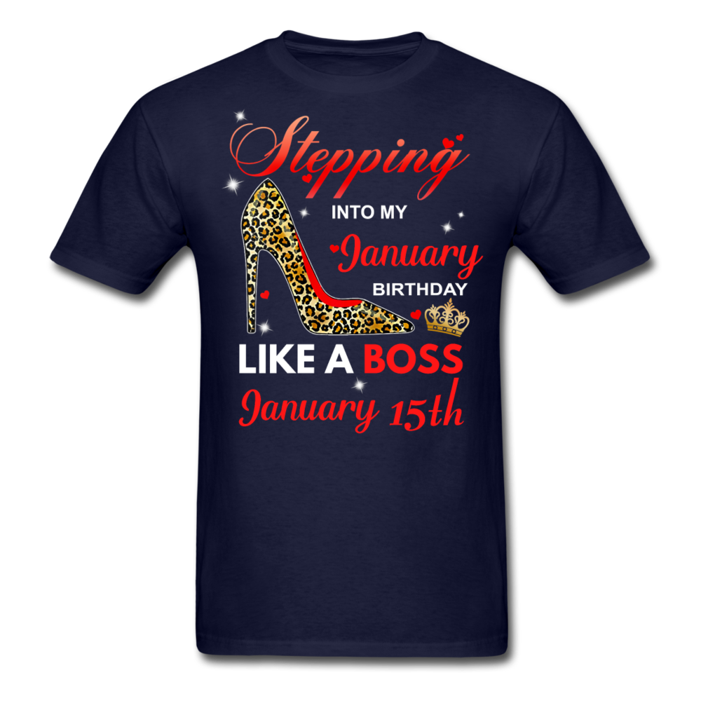 BOSS 15TH JANUARY UNISEX SHIRT - navy