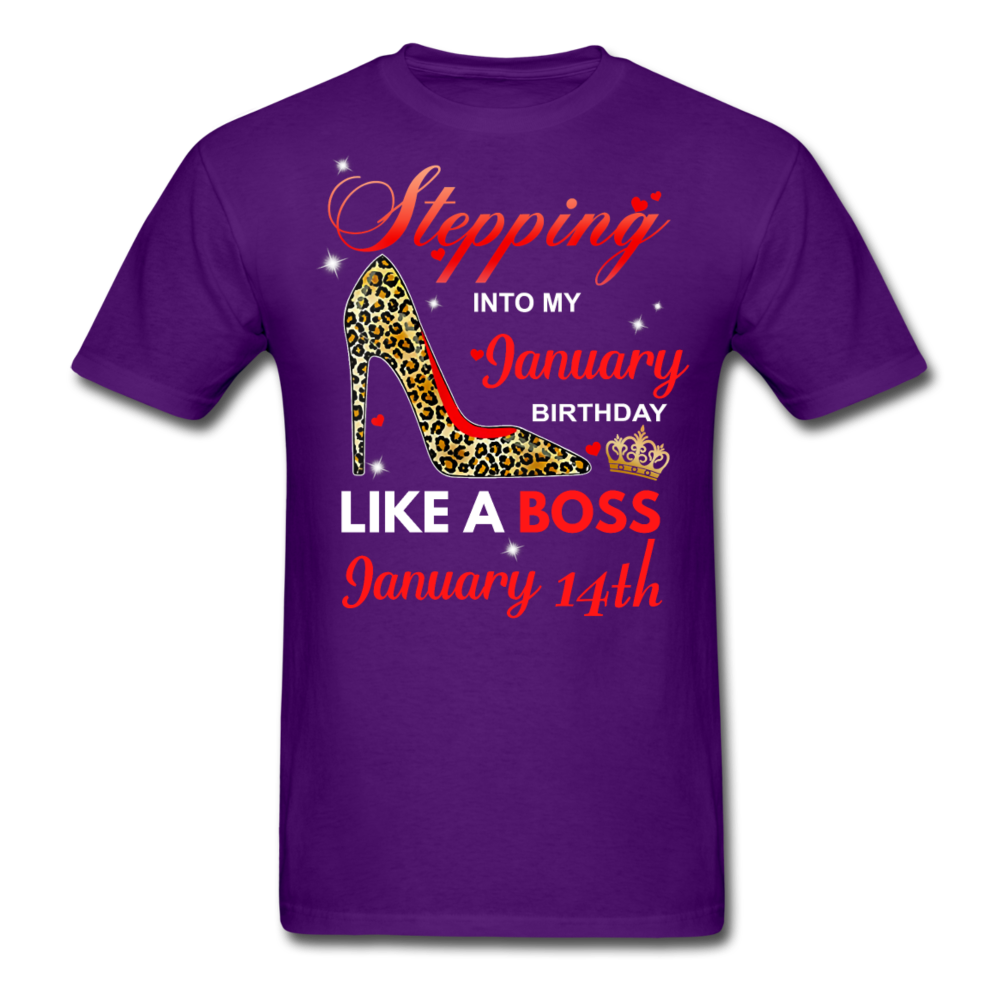 BOSS 14TH JANUARY UNISEX SHIRT - purple