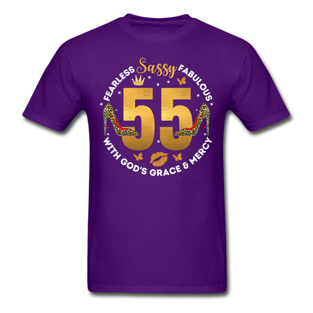 SASSY 55 GRACE UNISEX SHIRT - purple