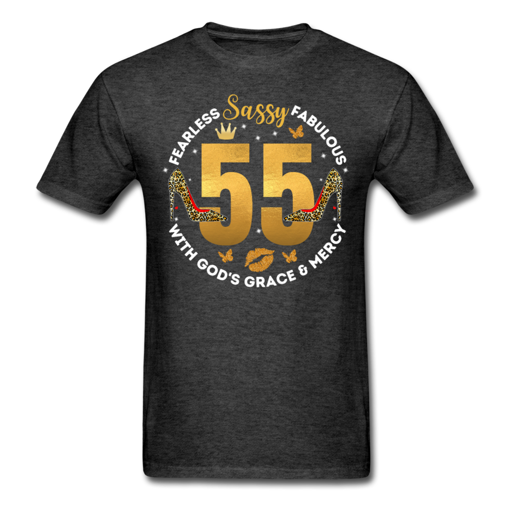 SASSY 55 GRACE UNISEX SHIRT - heather black