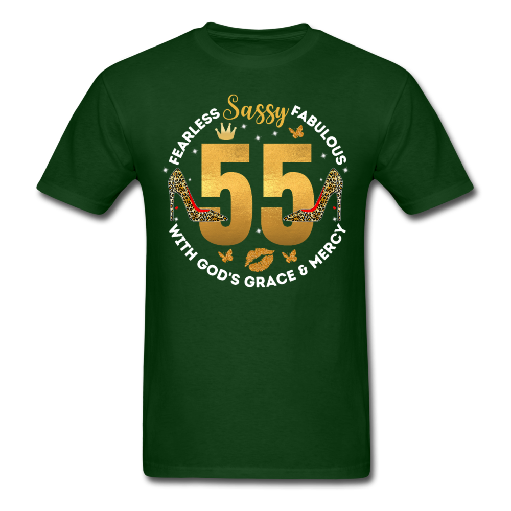 SASSY 55 GRACE UNISEX SHIRT - forest green