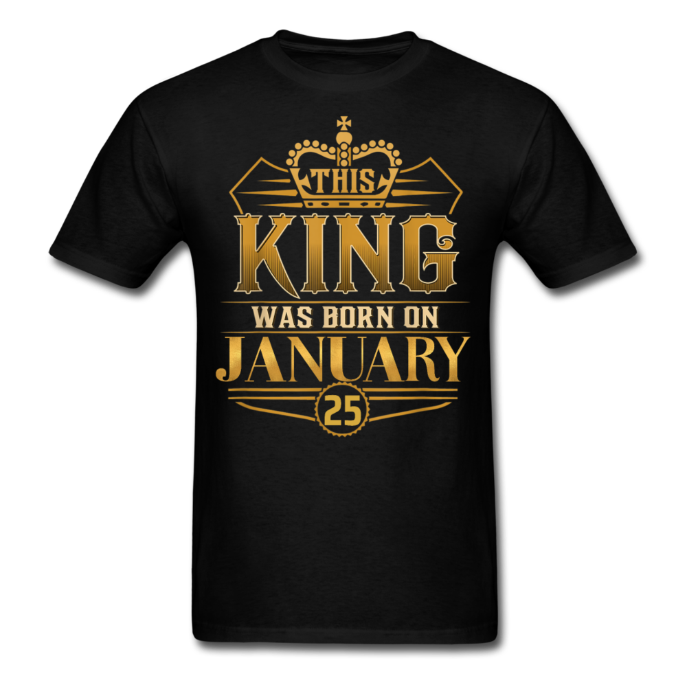 KING 25TH JANUARY SHIRT - black