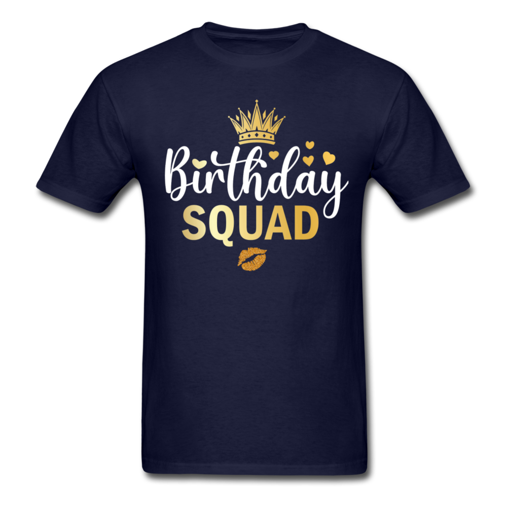 BIRTHDAY SQUAD UNISEX SHIRT - navy