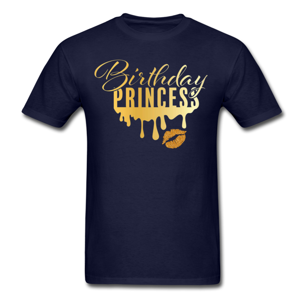 BIRTHDAY PRINCESS UNISEX SHIRT - navy