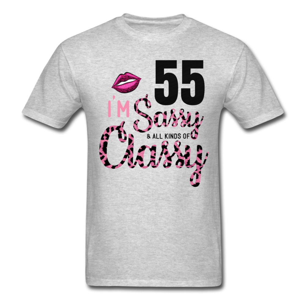 55 SASSY CLASSY UNISEX SHIRT - heather gray