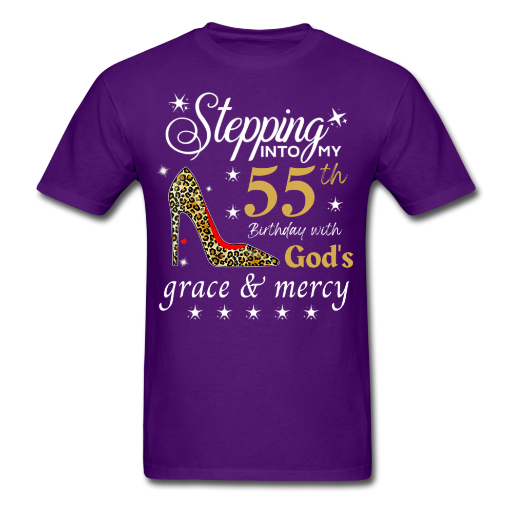 STEPPING 55 GRACE UNISEX SHIRT - purple