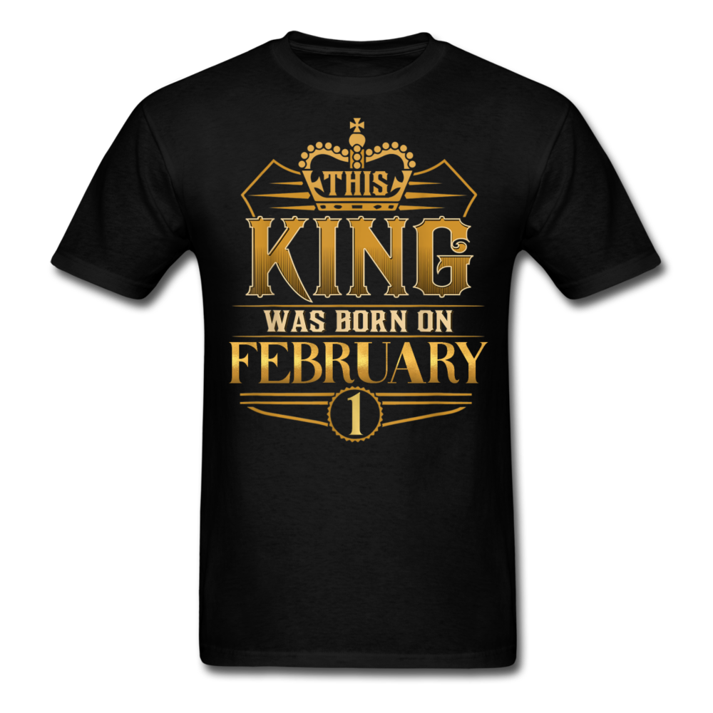 KING 1ST FEBRUARY SHIRT - black