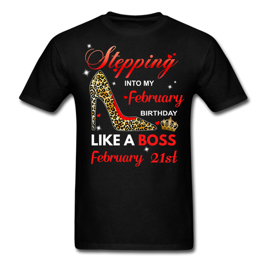 BOSS 21ST FEBRUARY UNISEX SHIRT - black