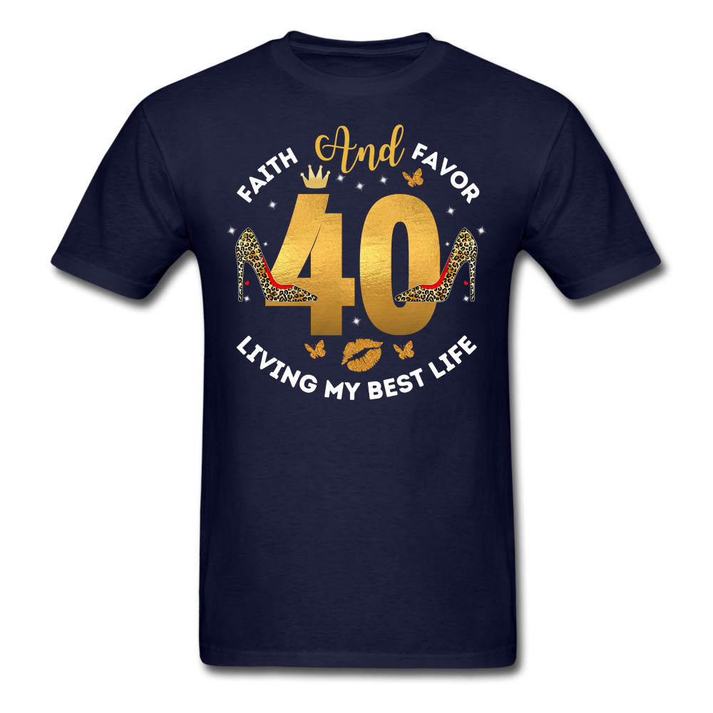 40 FAITH FAVOR UNISEX SHIRT - navy