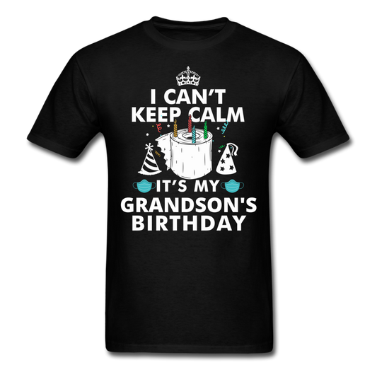 GRANDSONS BIRTHDAY UNISEX SHIRT - black