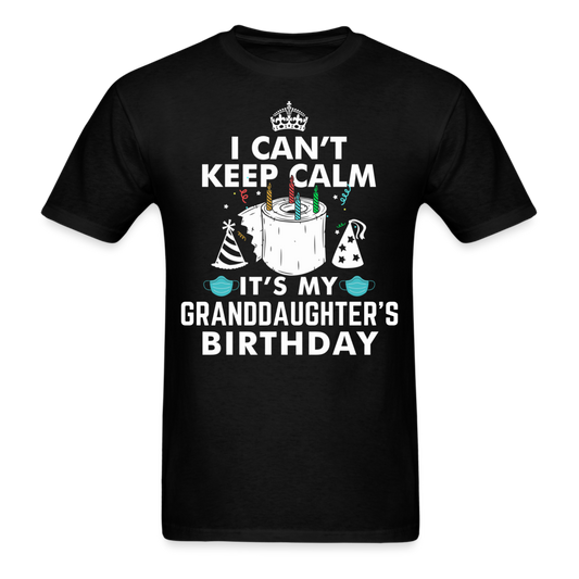 GRANDDAUGHTER'S BIRTHDAY UNISEX SHIRT - black