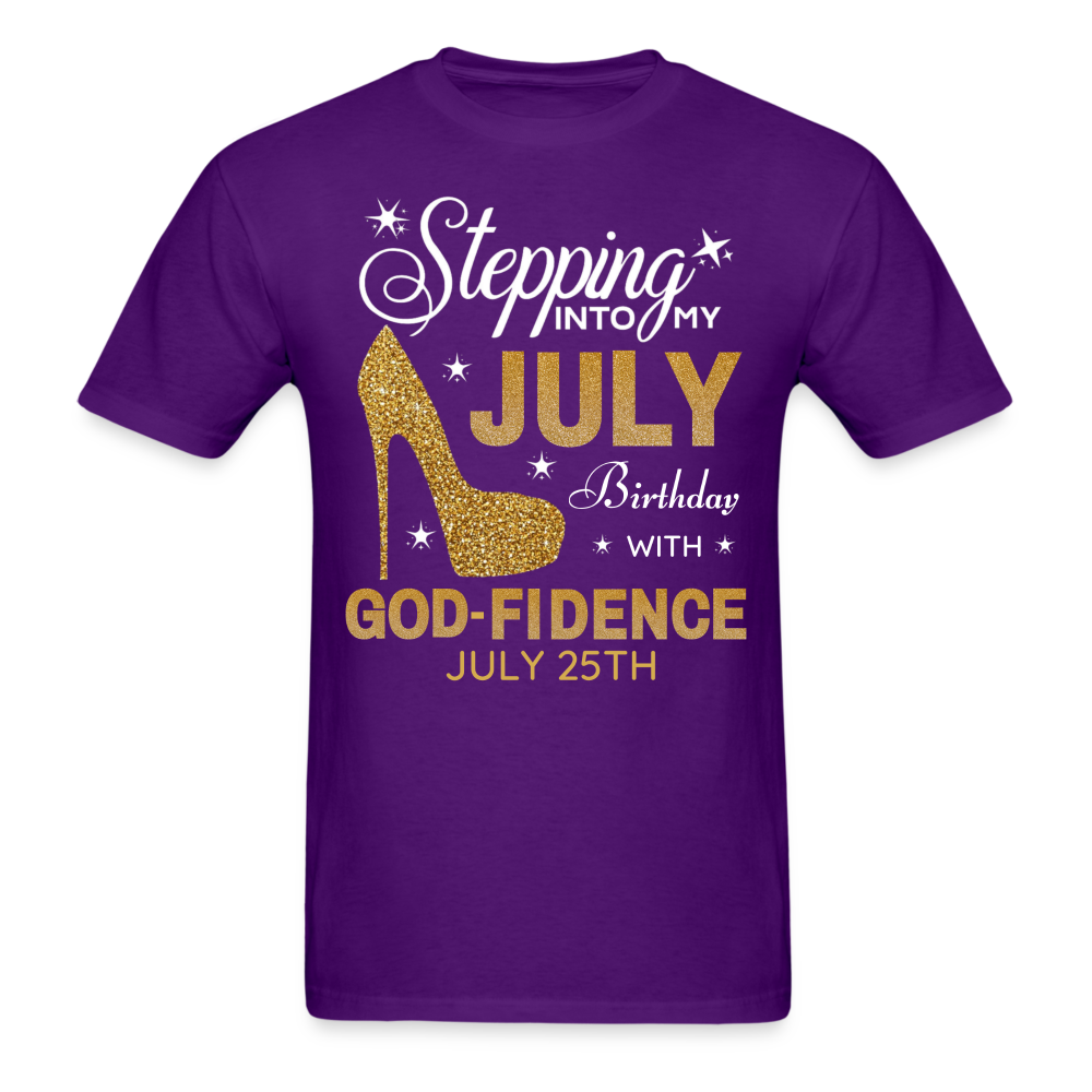 JULY 25TH GODFIDENCE SHIRT - purple