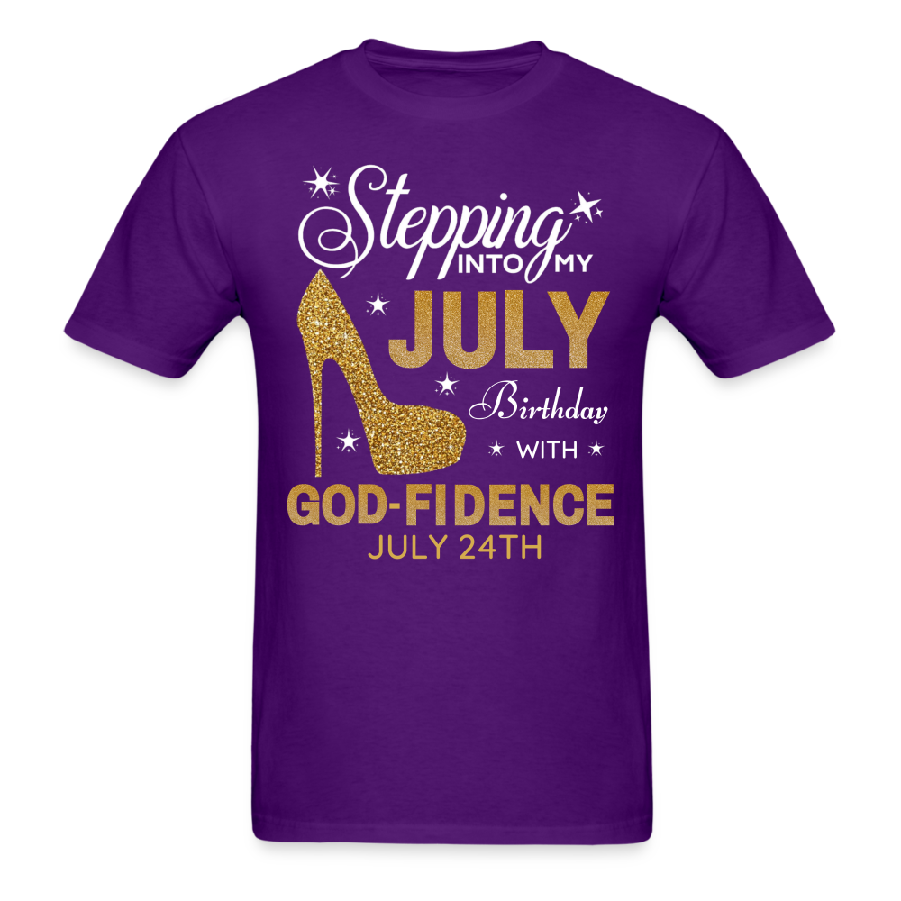 JULY 24TH GODFIDENCE SHIRT - purple