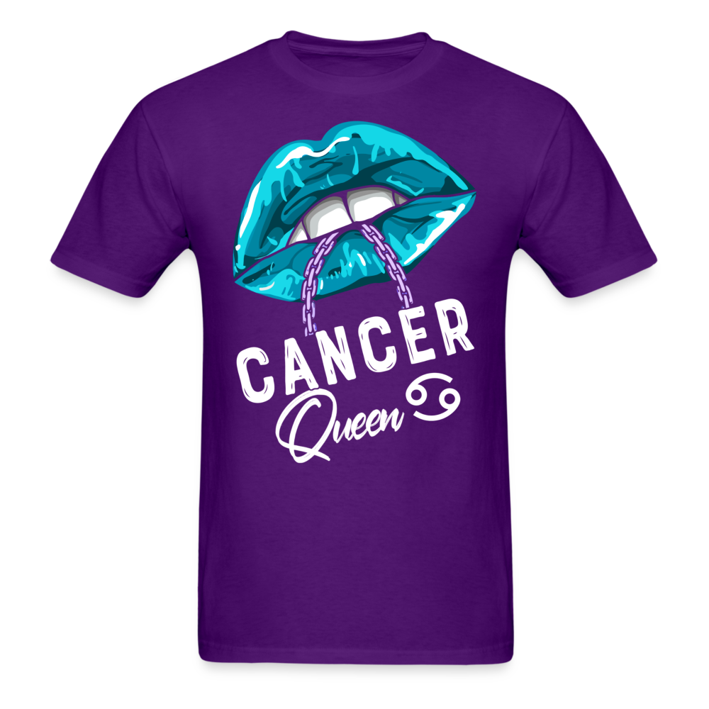 CANCER LIPS QUEEN UNISEX SHIRT - purple